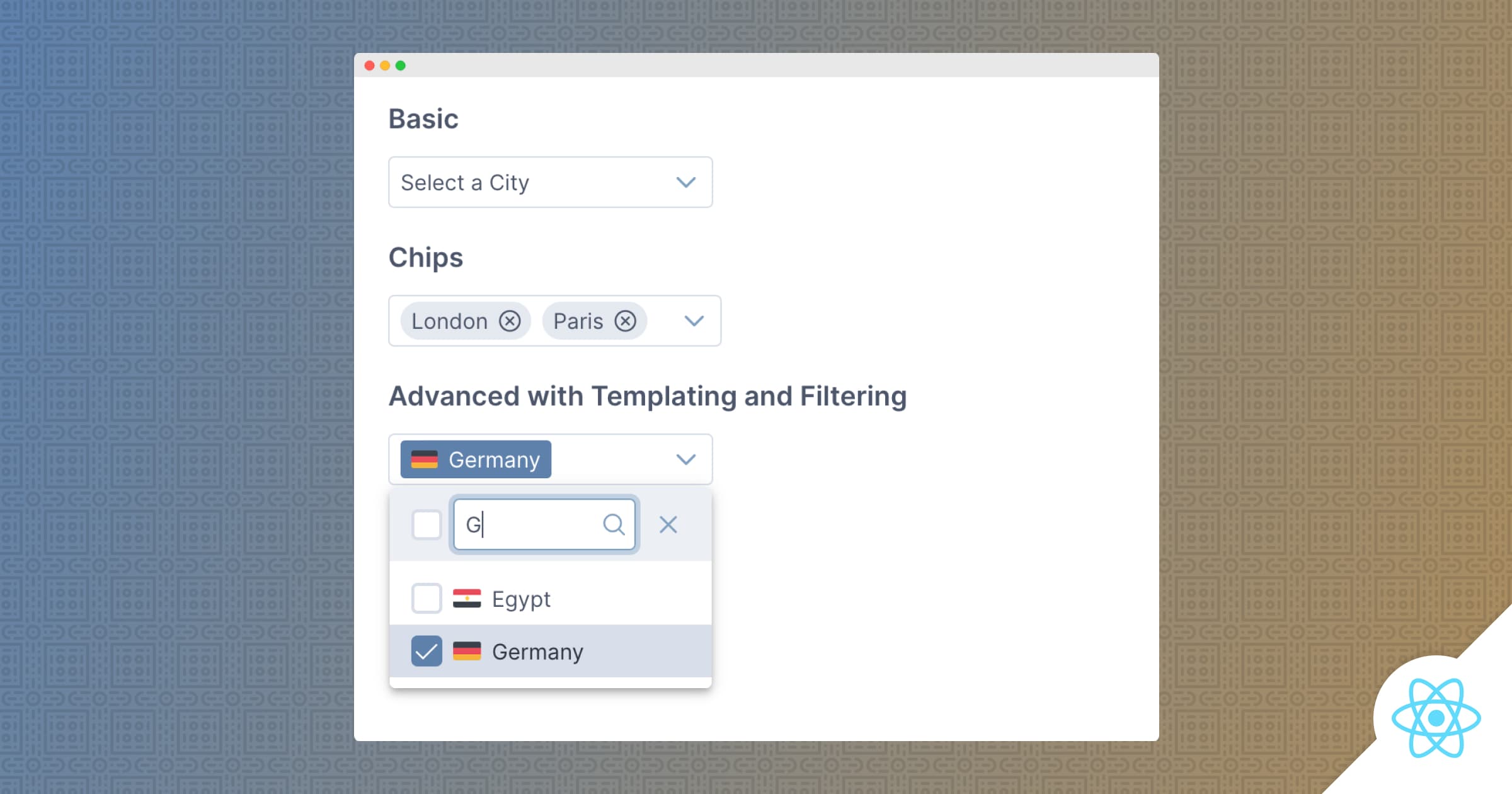 React MultiSelect